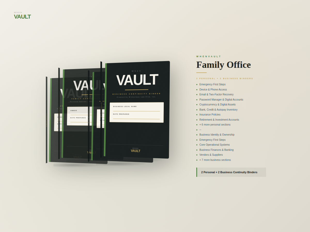 WhenVault Family Office